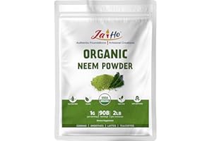 Vitamatic Certified USDA Organic Neem Powder - 2 LB - Gluten Free, Vegan, Non-GMO - Resealable Zip Lock Pouch - by Jai Ho