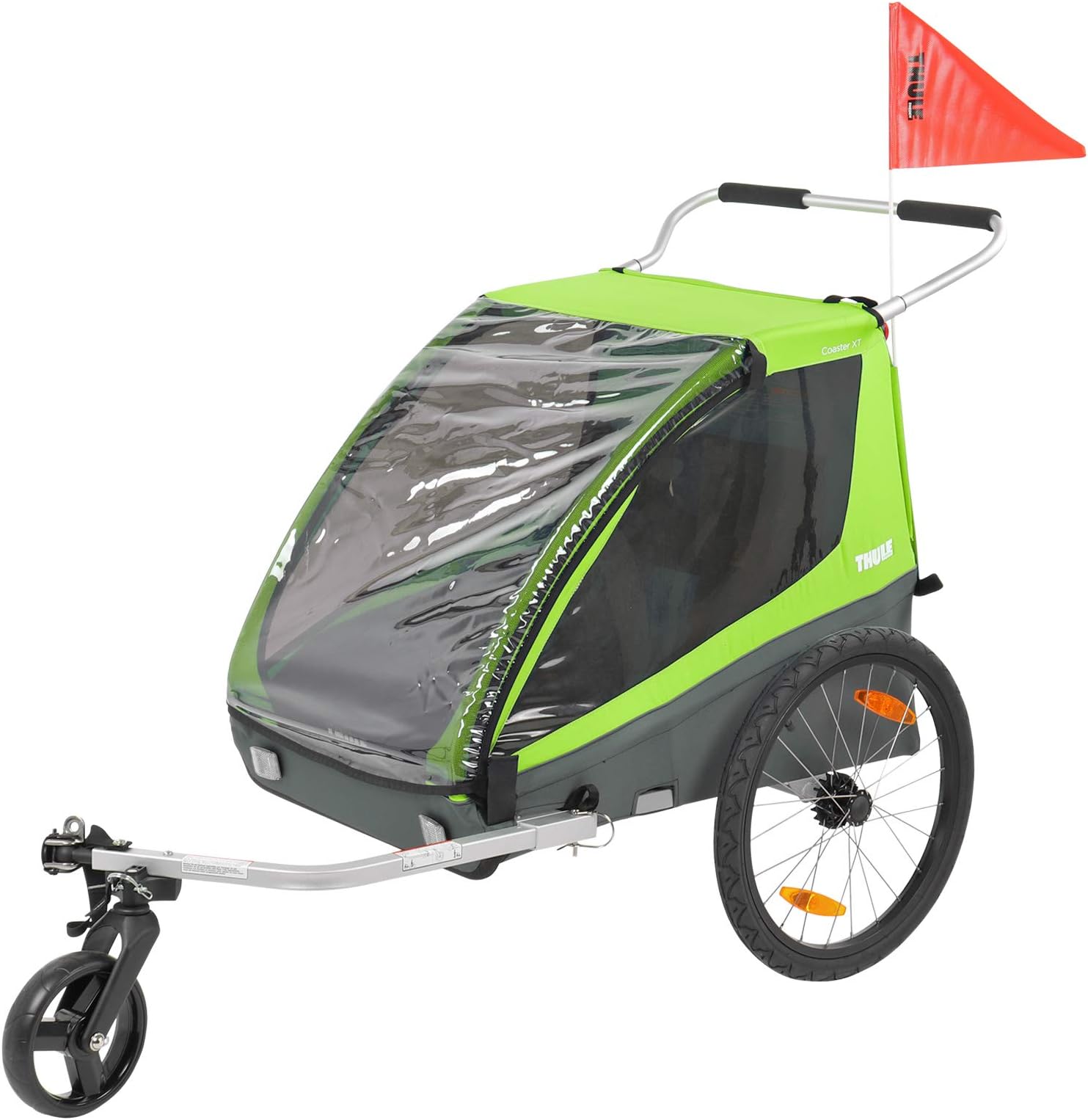 Th ule Coaster XT Bicycle Trailer Buggy Blue 2 Seater 45kg Load