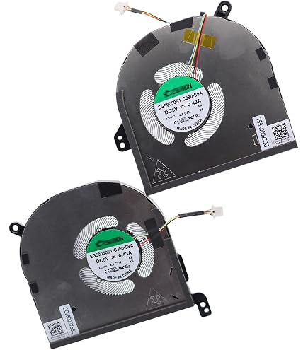 Ventilateur Refroidissement CPU Gauche Pour Dell Precision 5530/5540, XPS 15 7590/9570 – Réf. 0F01PX, 008YY9 – 4 Broches, 5V - 10