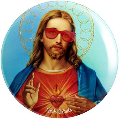 Amazon Com Geek Details Jesus Wore Long Hair 2 25 Inch Pinback