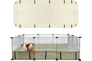 FULUE Guinea Pig Waterproof Cage Liner C&C 2x3,Guinea Pig Cage Canvas Bottom Replacement 42x28 Beige (C&C 2x3)