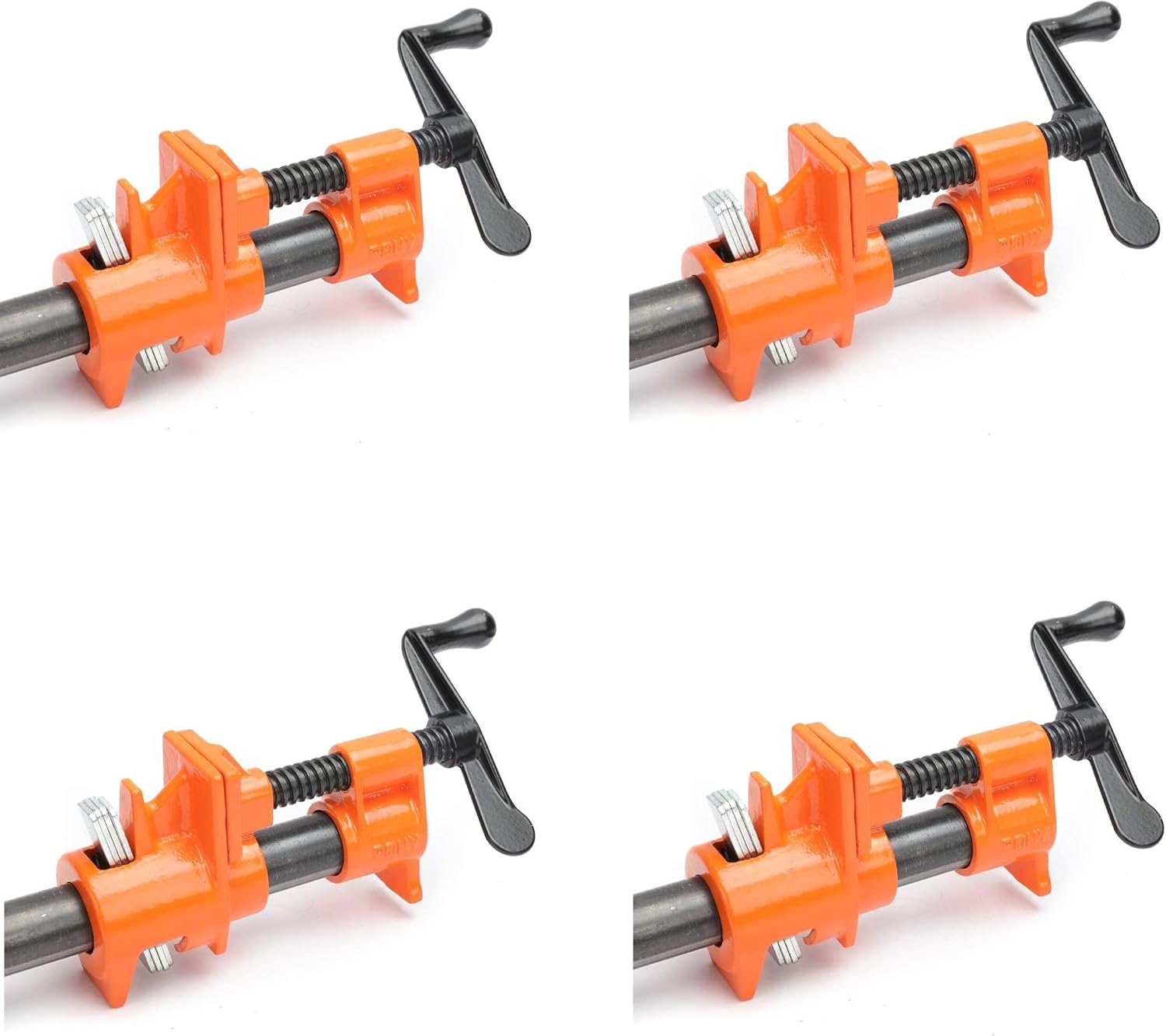 PONY 50 Pipe Clamp, Fixture for 3/4Inch Black Pipe (Four Pack
