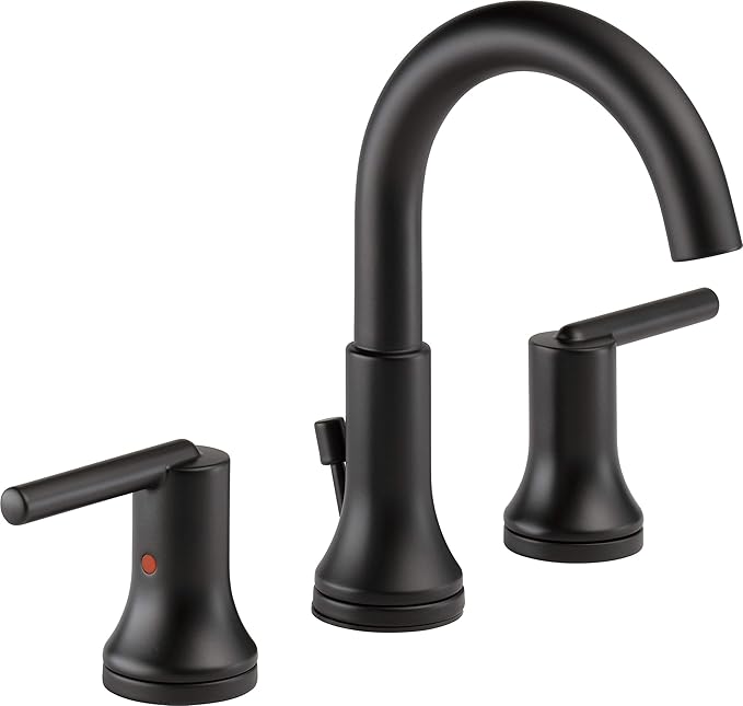 Delta Faucet 3559BLMPUDST Trinsic Two Handle Widespread Lavatory