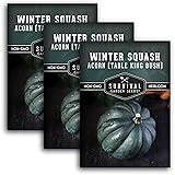 Table King Acorn Squash Seed for Planting - 3