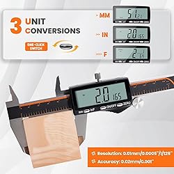 HARDELL Digital Caliper, Rechargeable Calipers with