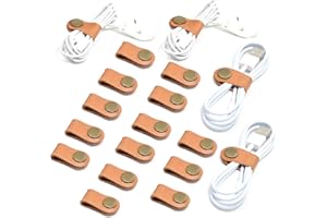 CAILLU Cord Organizer,Cord Keeper,Cable Organizer USB Holder,Cable Management,Cable Straps,Earbud case,wrap Headset Winder,Phone Earphone Clips Ties Stocking Stuffers for Men Gifts