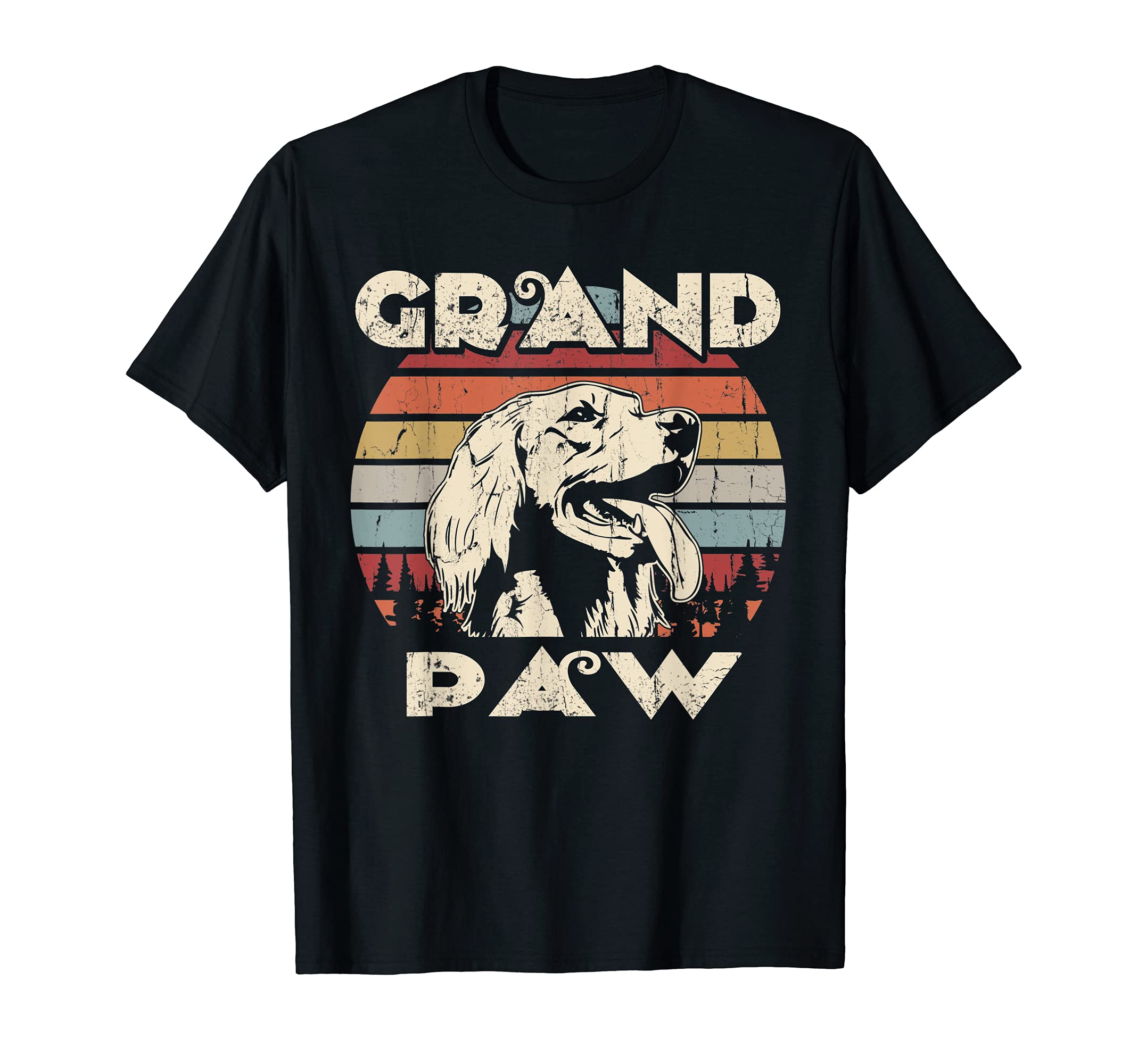 Grand Paw Irish Setter dog lovers vintage retro T-Shirt