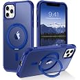 BENTOBEN Cover IPhone 11 Pro Max Con Supporto E Magneti - Custodia Opaca Traslucida Antiurto Con Anello, Compatibile MagSafe, Ricarica Wireless, 6.5''