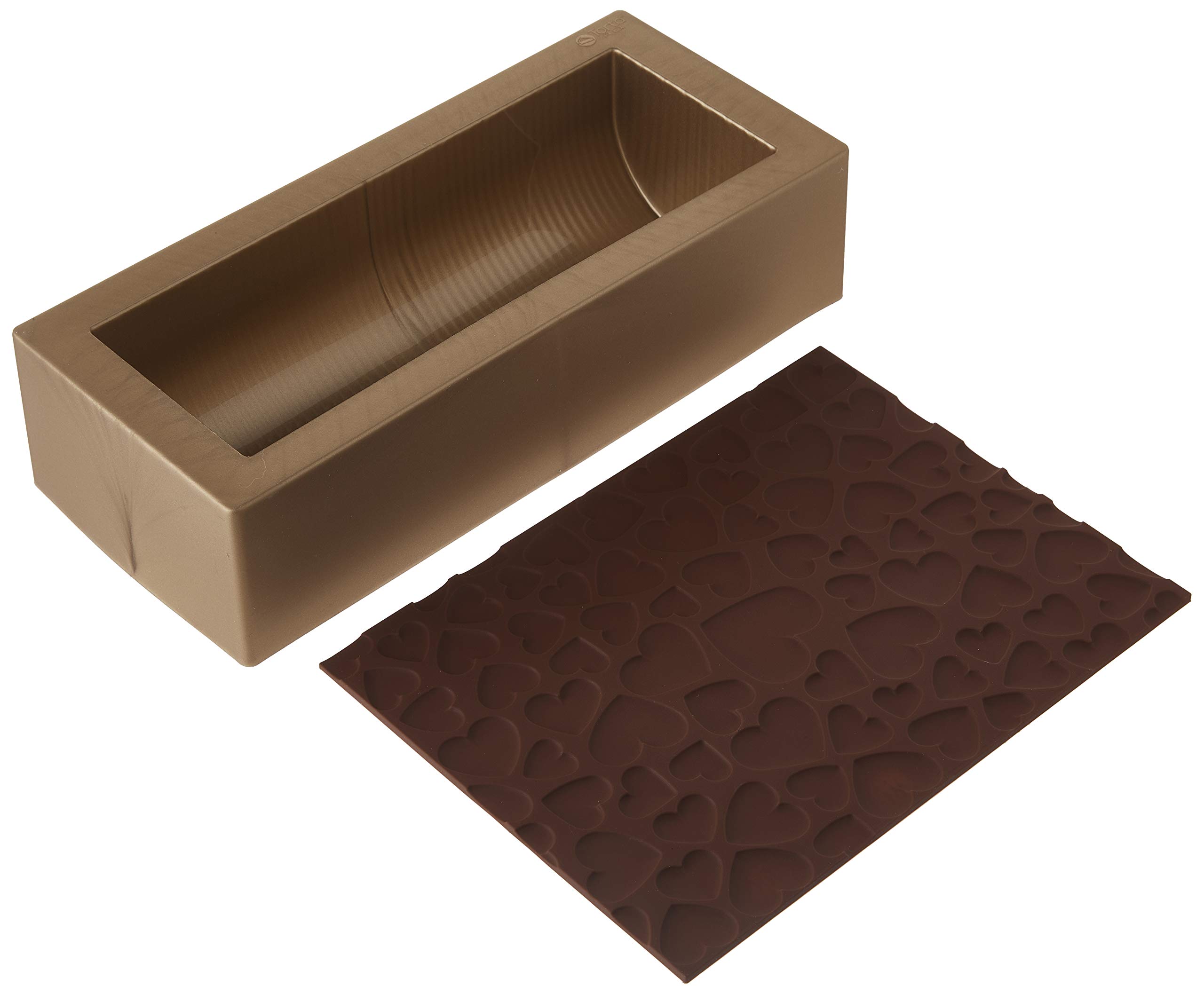 SILIKOMART - KIT Magic Love Silicone Mat, Gold, Set of 2