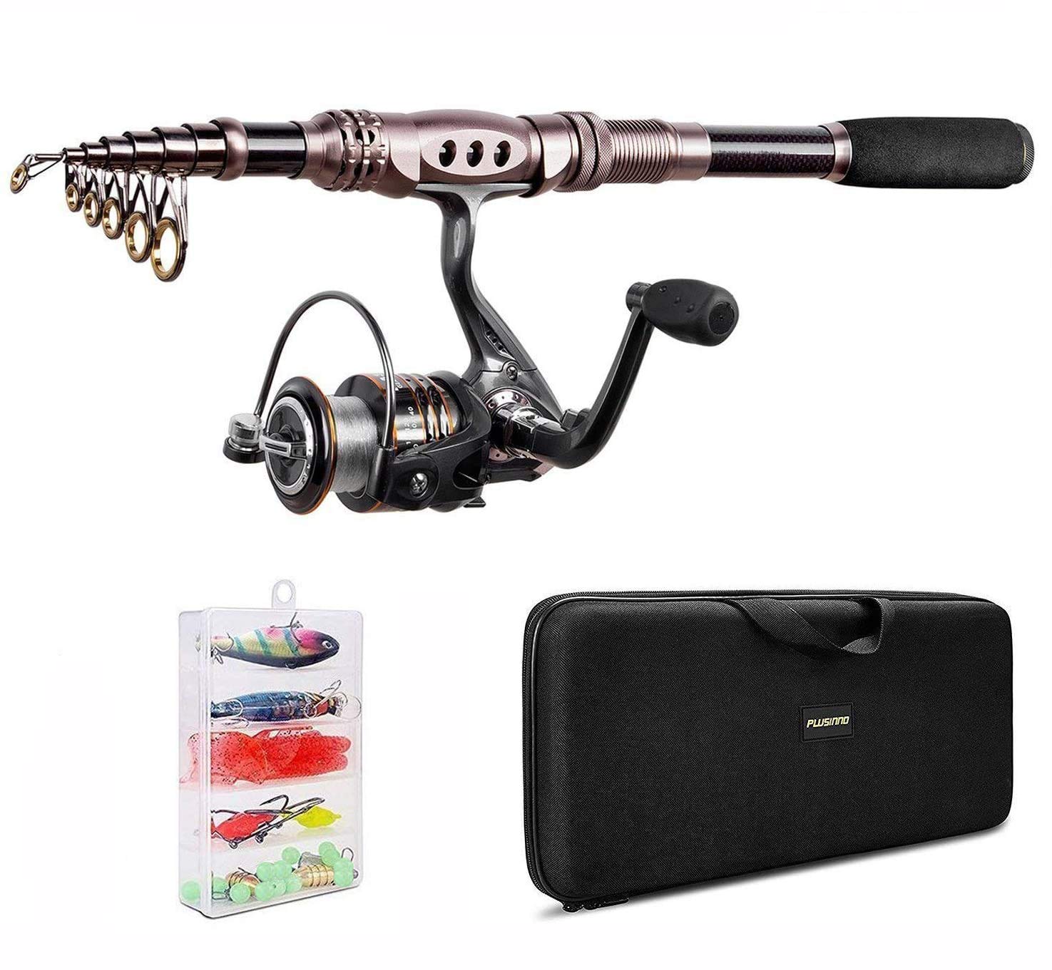 plusinno fishing rod and reel combo