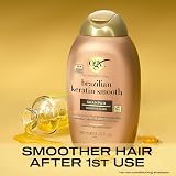 OGX Ever Straightening Brazilian Keratin Shampoo 385ml Smooth Shiny Hair view 2