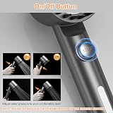 MEKO Shower Head with 15 Stage Filter Hard Water Filter 3+1 Modes Grey view 4