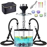 NBILIC 2 Hose Large Hookah Set – Premium Acrylic
