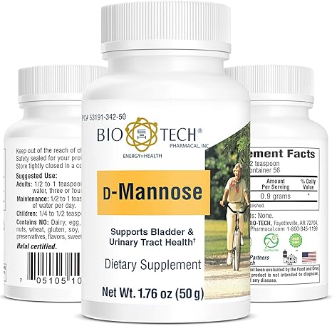 Amazon Com Bio Tech Pharmacal D Mannose Supports Bladder And