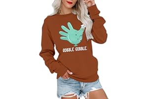 MOUSYA Thanksgiving Sweatshirt Women It Ain't Gonna Stuff Itself Sweatshirt Funny Thankful Turkey Shirt
