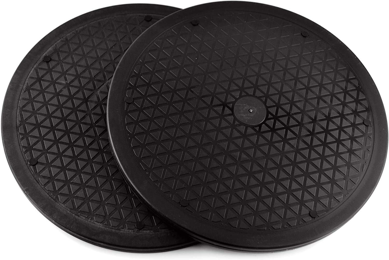 Hexint 2 Pieces 360° Rotating Swivel Stand Turntable Heavy Duty Lazy Susan with Steel Ball Bearings for Big Screen TV Computer Monitor Laptop Arts and Crafts Projects（30.5 CM）