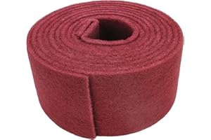 QZATTCAEN Maroon General Purpose Scuff Pads, Scuffing, Scouring Pad, Sanding, Paint Primer Prep Scratch - Surface Preparation Pad Car Auto Body Woodworking 7447-Premium, 5 Inches*15 Feet