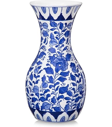 Amazon.com: 現代青花花瓶瓷中國花瓶中國明風格古董陶瓷裝飾藝術