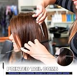 Qufiiry 3Pcs Slick Back Hair Brush Set Double-Sided Edge Brush Bristle Comb view 6