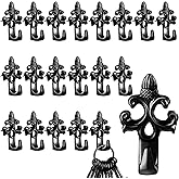 20 Pack Push Pin Hangers 20 Lbs Plant Shape Push Pin Picture Hanging Nails Hooks Wall Hooks Decorative Thumb Tacks for Home Office Fabric Wall Wooden(Black)