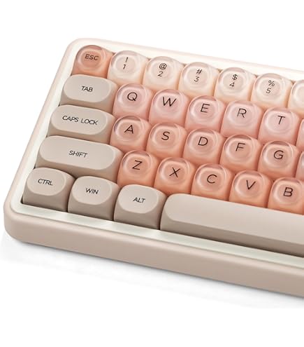 Amazon.com: Domikey Pearl Cherry Profile abs doubleshot Backlit