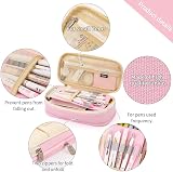 EASTHILL Pencil Case Big Pen Case Linen Cotton 9x20 cm Office College view 2