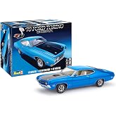 Revell 1970 Ford Torino Cobra Plastic Car Model Building Kit - 1:25 Scale | 1:25 scale model car kit, '70 Ford Torino Cobra, 128 parts, skill level 5, detailed for experienced builders ages 13+