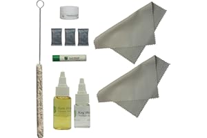 INSTRUMENT CLINIC Clarinet Care Kit, Bore Oil, Key Oil, Polishing Cloth, Cork Grease, Cotton Swab, Fits Bb Clarinets