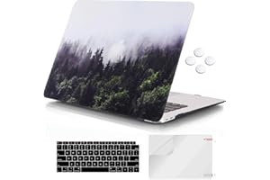 iCasso for MacBook Air 13 inch Case 2020 2019 2018 Release A2337 M1/A2179/A1932, Plastic Hard Shell Case and Keyboard Cover O