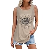 Tank Tops for Women Summer Sleeveless Casual Loose Fit Tunic Tops