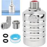 Float Valve 1/2inch to 3/4inch NPT Auto Shut Off Water Level Control Valve | 304 Stainless Steel Automatic Fill Shut Off Fully Water Level Control for Fish Water Tank, Pool,Livestock Chicken Troughs