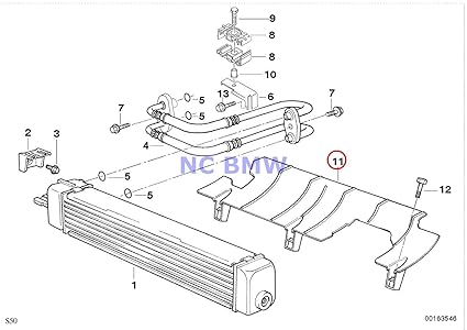 BMW auténtica Radiador Aceite de motor conducto de aire de ...