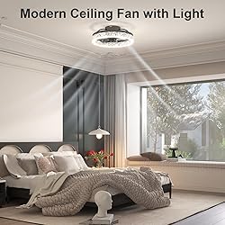 VOLISUN Fandelier Ceiling Fans with Light, 15.7in