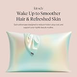 Kitsch Satin Pillowcase with Zipper Standard Queen 2 Pack Aura view 2