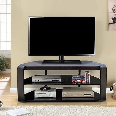 Amazon Com Living Essentials Olly 55 3 Tier Tv Stand With Cable