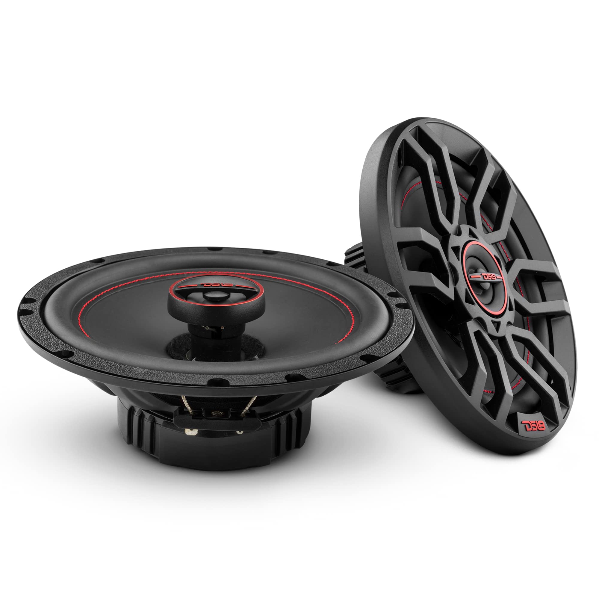 DS18 GEN-X6.5 6.5 Inch 150 Watts 3-Way Coaxial Speakers with Mesh Grills 4-Ohms - sold As A Pair of 2 โ image 1