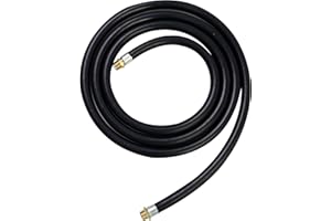 GIAYOGO 3/4 Inch x 14 FT Fuel Transfer Hose W/360° Fuel Swivel Connector NPT Copper Fittings High Pressure (300 PSI) Compatible Fuel Nozzle Fuel Pump for DiDiesel Fuel,Gasoline,Kerosene