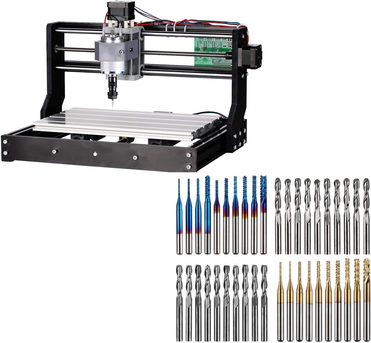 Genmitsu CNC 3018PRO Router Kit Milling Engraving Machine + 40PCS End