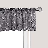 Ambesonne Space Window Valance, Surface of an