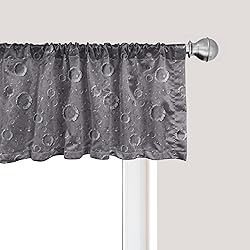 Ambesonne Space Window Valance, Surface of an