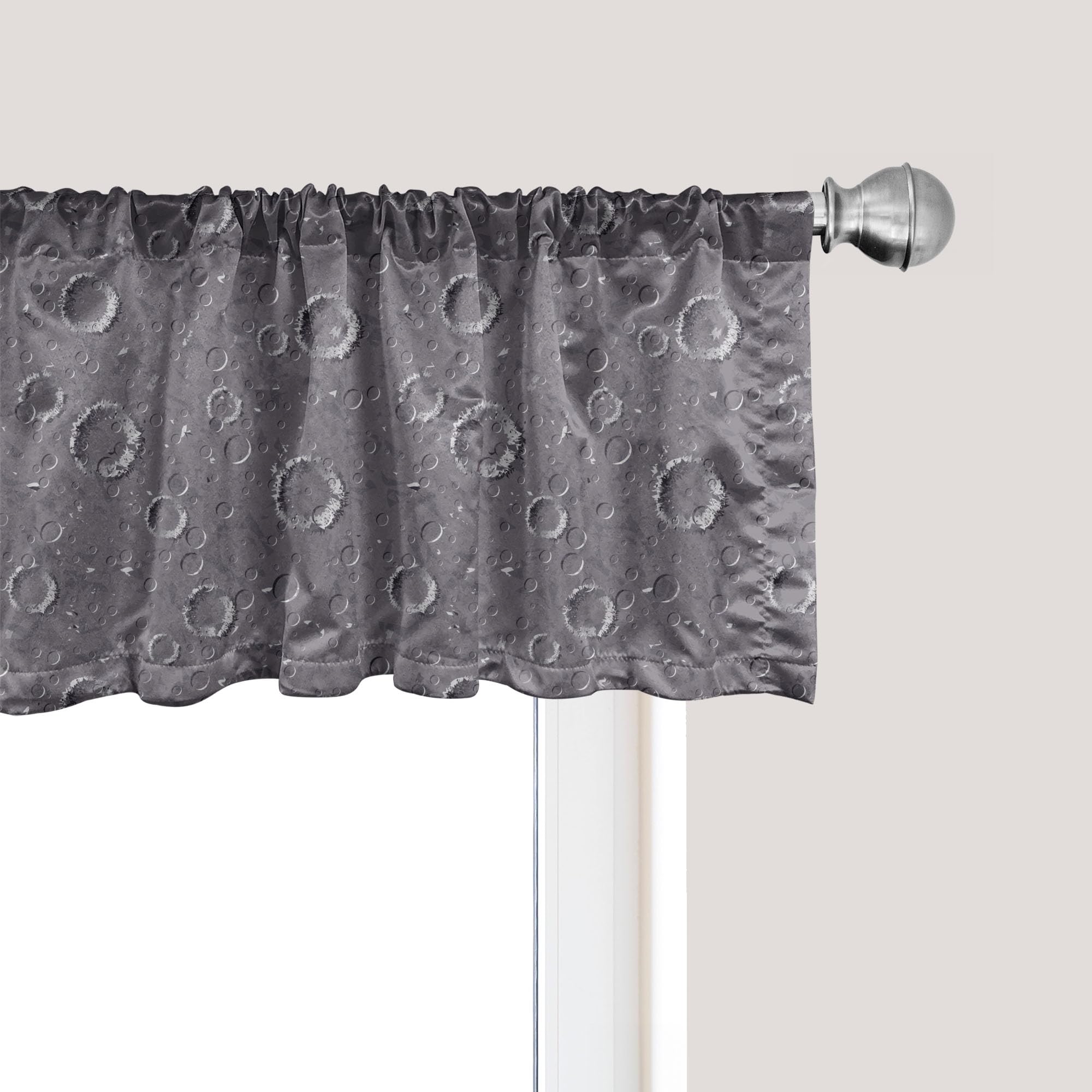 Ambesonne Space Window Valance, Surface of an