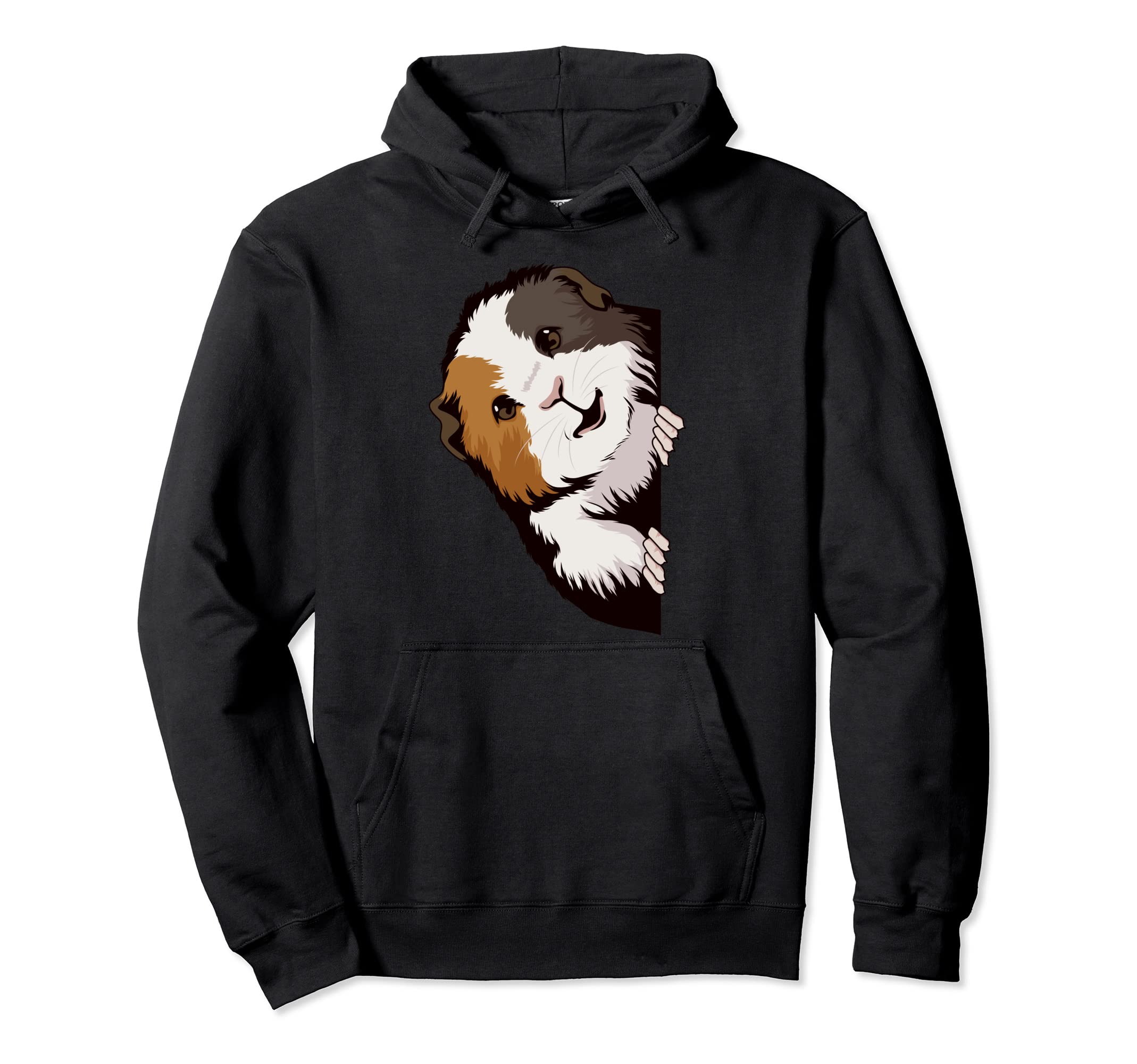 Guinea Pig Looking From The Side Cavy Clothes Guinea Pig Pullover Hoodie