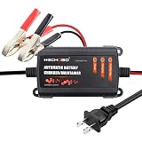 12v 2A Battery Charger, Trickle Charger for Lawn Mower Battery, Motorcycle, car, Boat, ATVs, Riding andMore -2000mA Battery Maintainer and Desulfator withIntelligent Interface-2PCS