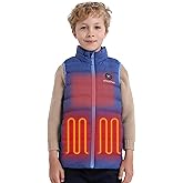 Venustas Boys Heated Vest with Battery Pack, Lightweight Warmer Electric Puffer Vest for Skiing