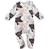 vvfelixl Halloween Pumpkins Orange Lantern Baby Sleepers For Girl Boys Newborn Baby Play One-Piece Footies For 0-24 Months