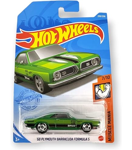 Amazon.com: Hot Wheels '70 Plymouth Barracuda, [Green] Flying
