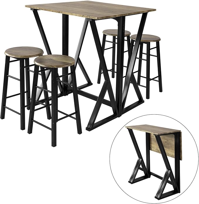 allpa Volkunststof tafelblad rechthoekig set (406x711mm) met poot (H=686mm) en voet