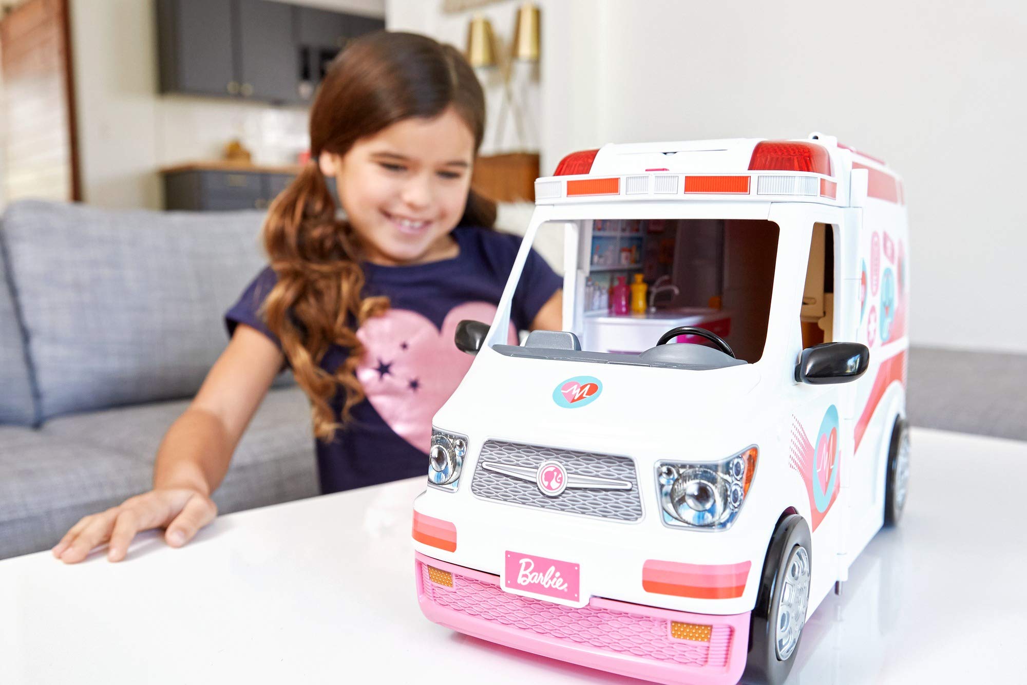 barbie hospital car