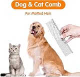 ZDXY Stainless Steel Pet Comb Detangling Tool for Dogs & Cats view 2