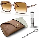 Ray-Ban RB1973 SQUARE II Square Shaped Sunglasses for Men & Women with Official RAYBAN Eyewear Kit